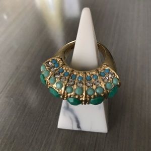 Blue stone costume ring